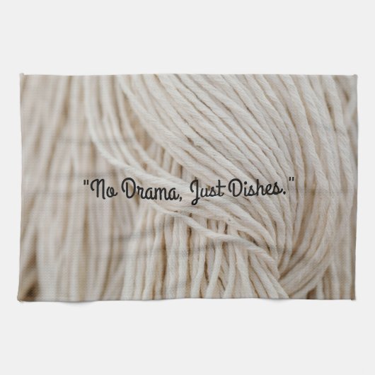Pas De Drame, Juste Des Plats Serviette De Cuisine (Horizontal)