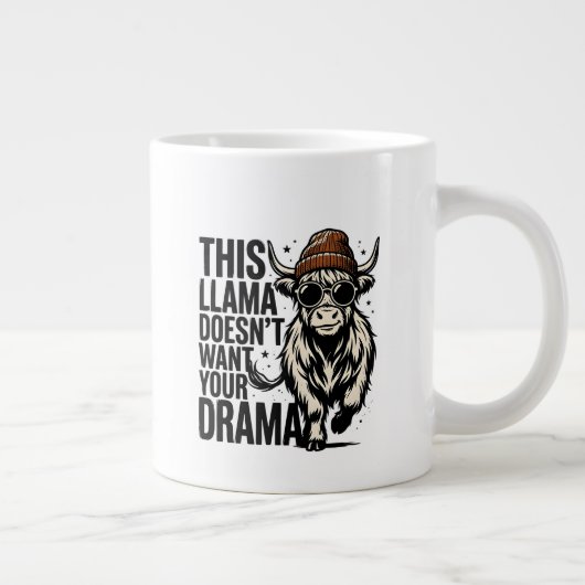 pas de drame, juste un mug lama (Droite)