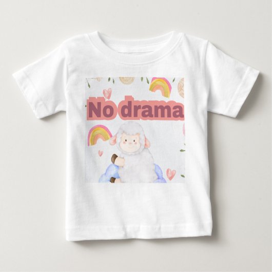 Pas de drame mignon mouton esthétique T-shirt (Devant)