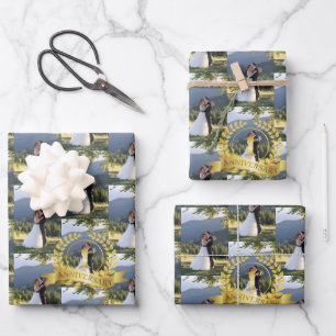 Pas de Eerste Jubileum van de Weddenschap aan Inpakpapier Vel