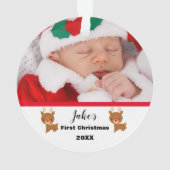 Pas de eerste Kerstmis van Baby aan Ornament (achterkant)