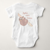 Pas de eerste kerstsleuf aan romper (Achterkant)