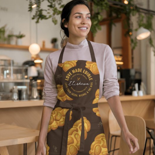 Pas de eigen Challah Pattern Baker aan Schort