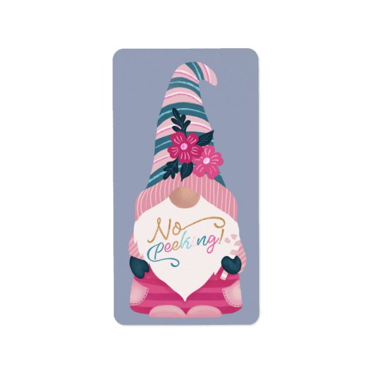 Pas de Étiquette de Noël Gnome de Pékin mignon amu (Devant)