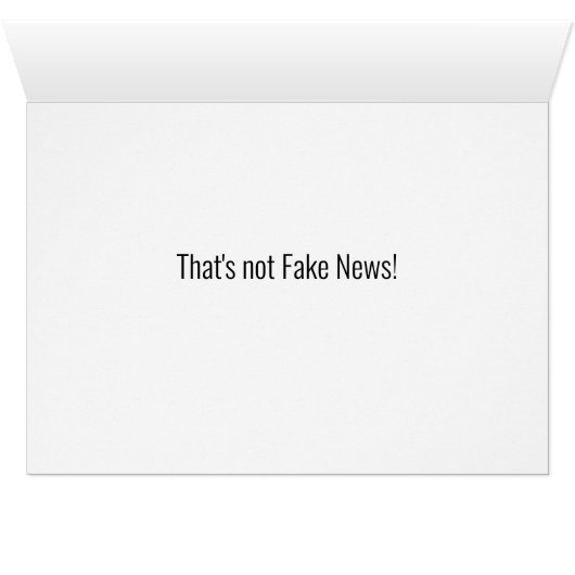 Pas de fausses nouvelles Valentine (Intérieur Horizontal (Bas))