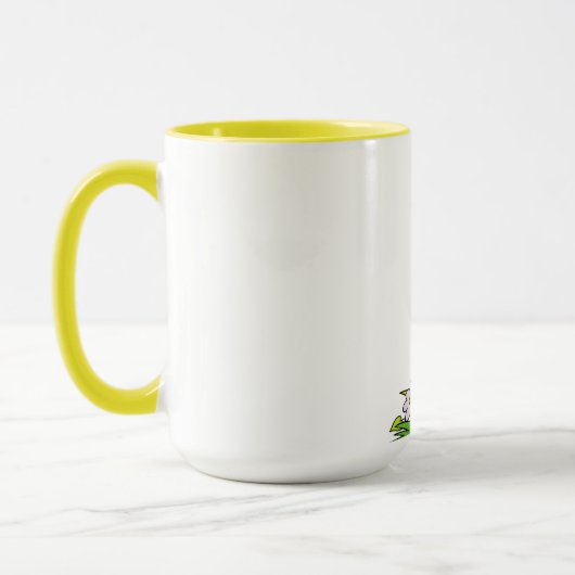 Pas de Favoris Mug Combo Jaune 15 oz (Gauche)