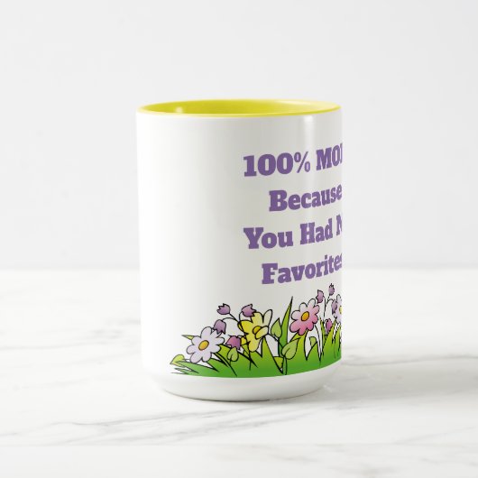 Pas de Favoris Mug Combo Jaune 15 oz (Centre)