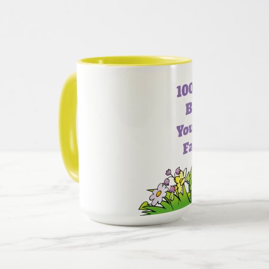 Pas de Favoris Mug Combo Jaune 15 oz (Devant gauche)