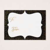 Pas de Fête des mariées Wrap Gold Confetti & Black (Dos)