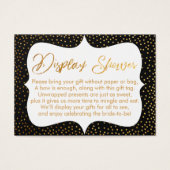 Pas de Fête des mariées Wrap Gold Confetti & Black (Devant)