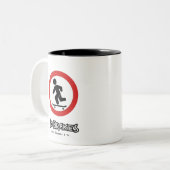 Pas de freins Skateboarder Mug (Devant gauche)