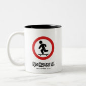 Pas de freins Skateboarder Mug (Gauche)