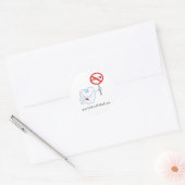 Pas de fumée - Vos Dents Merci Stickers (Enveloppe)