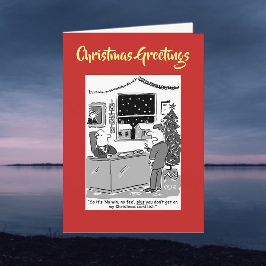 Pas de gain Pas de frais Carte de Noël légale avec