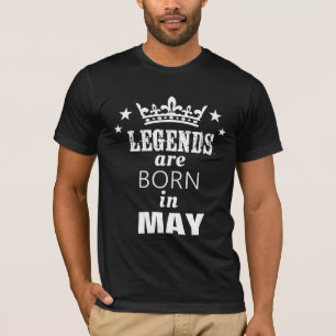 Pas de geboortemaand op deze t-shirt