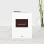 Pas de gros soucis pour penser à votre carte (noir (Dos)