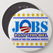 PAS DE JOB BILL NEE BUTTON (Voorkant /achterkant)