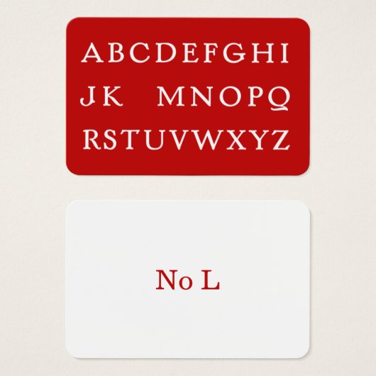 Pas de L pour Noël (Devant & derrière)