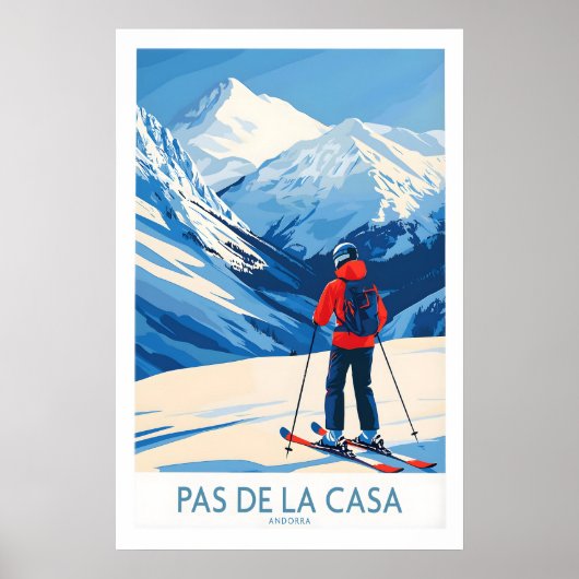 Pas de la Casa Andorra Impression Pyrénées Ski (Devant)