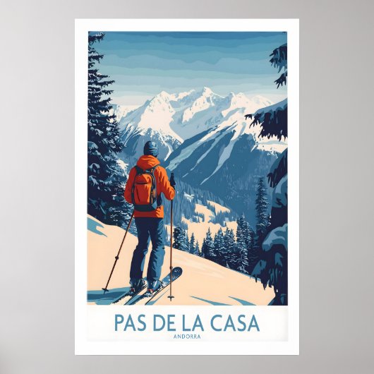 Pas de la Casa Andorra Ski Impression Pyrénées Hiv (Devant)