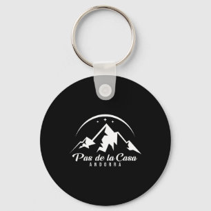 Pas de la Casa Andorra Skigebied Snowboard Sleutelhanger