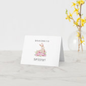 Pas de lapin comparé à toi, mignonne lapin carte d (Fleur jaune)
