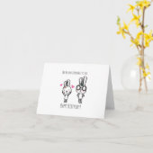 Pas de lapin comparé à toi, mignonne lapin carte d (Fleur jaune)