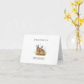 Pas de lapin comparé à toi, mignonne lapin carte d (Fleur jaune)