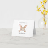Pas de lapin comparé à toi, mignonne lapin carte d (Fleur jaune)