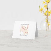 Pas de lapin comparé à toi, mignonne lapin carte d (Fleur jaune)