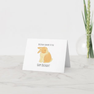 Pas de lapin comparé à toi, mignonne lapin carte d