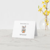 Pas de lapin comparé à toi, mignonne lapin carte d (Fleur jaune)