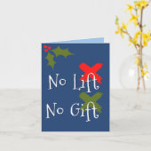 Pas de levée pas de cadeau Gym CrossFit Carte de N (Fleur jaune)