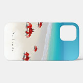 Pas de limites — iPhone 12 Coque dur 4 crabes (Verso (horizontal))