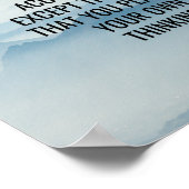 Pas de limites Poster inspirationnel et Décor Mur (Coin)