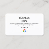 💬 Pas De Logo Simple Google Cartes De Revue (Devant)