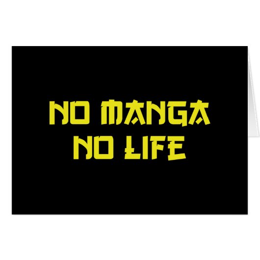 PAS DE MANGA PAS DE VIE (Devant horizontal)