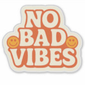 Pas de mauvaises vidéos - Sticker d'énergie rétro- (Devant)