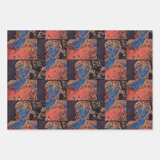 Pas De Méchants Bits ! Papier à envelopper 3 feuil (Devant)