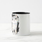 "Pas de miettes" Sassy Cat Mug (Centre)
