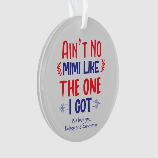 Pas de Mimi comme celui que j'ai eu grand-mère (devant)