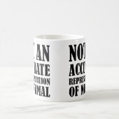 Pas de Mug drôle normal ou de Mug Voyage (Centre)