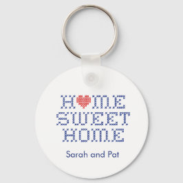 Pas de naam aan. Home Sleutelhanger