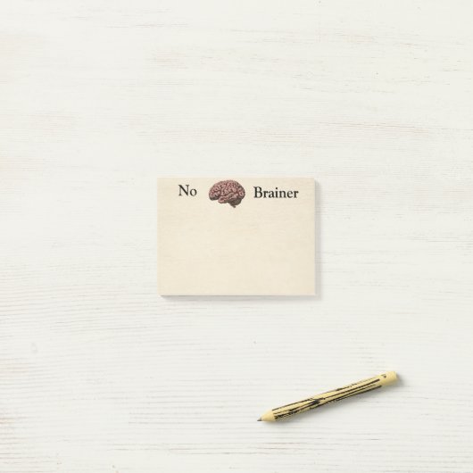 Pas de notes post-it de cerveau (Sur un bureau)