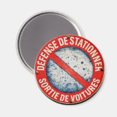 Pas de parking Connexion Route française Magnet ro (Recto/Verso)