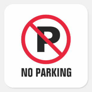 Pas de parking interdit de garer les autocollants