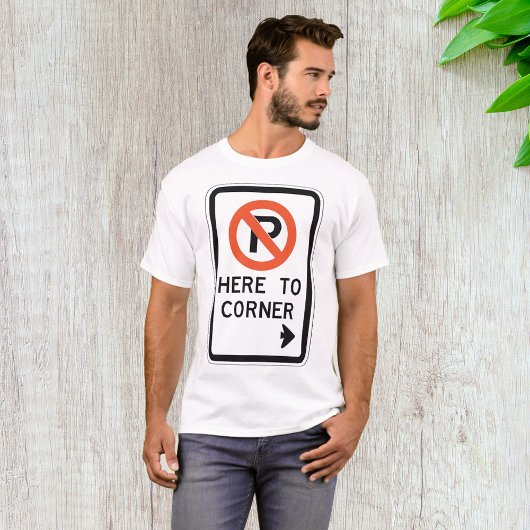 Pas De Parking Pour Les T-Shirt Hommes De Coin