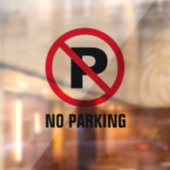 Pas de parking rouge P panneau transparent clin de (Feuille 2)