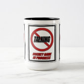 Pas De Parler De Hockey Jeu En Cours Café Mug (Centre)