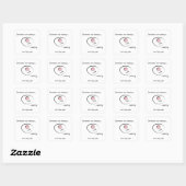 Pas de partage, Restez en sécurité Stickers Bunny (Feuille)